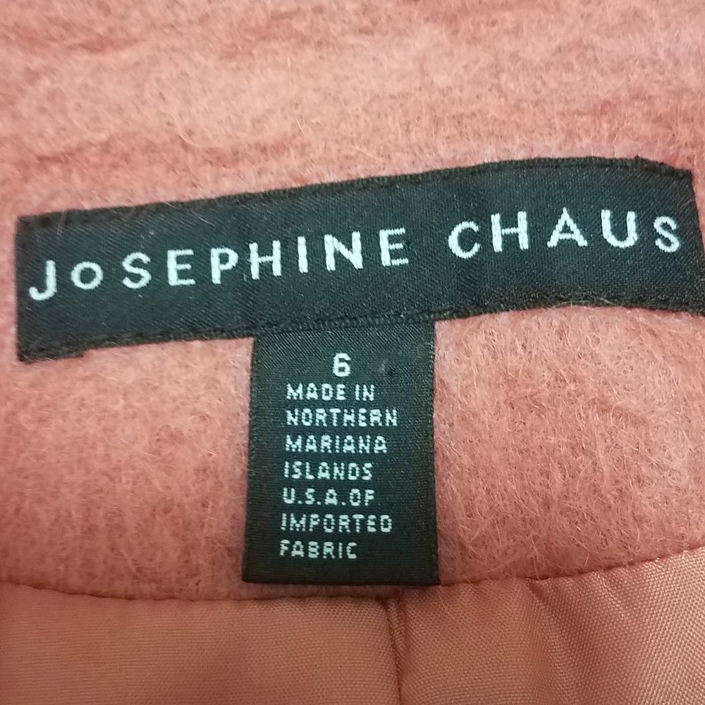 Vintage Josephine Chaus Mohair Wool Peach Jacket EUC - Picture 3 of 4